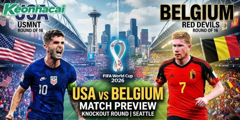 Mỹ vs Bỉ quyết tâm vượt qua đối thủ